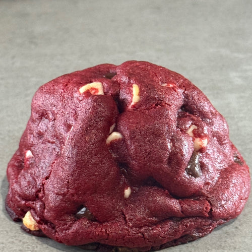Red Belle red velvet stuffed cookie