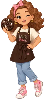 Belle, la mascota de Belle Bites